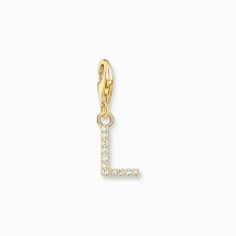 Thomas Sabo Letter L with stones gold charm 1975-414-14