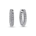   Pandora  Timeless Pavé egysoros karika fülbevaló 292624C01