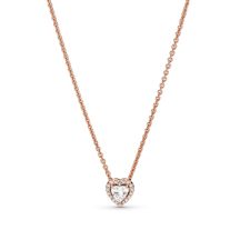 Pandora Rose szikrázó szív collier nyaklánc 388425C01-45