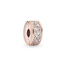 Pandora Rose Áttetsző pavé klip charm