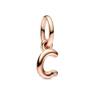 Pandora Rose "C" betű függő charm