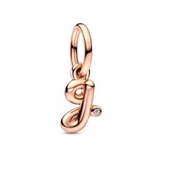 Pandora Rose "G" betű függő charm