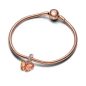 Pandora Rose Rózsaszín és sárga muranói üveg pillangó függő charm 782698C01