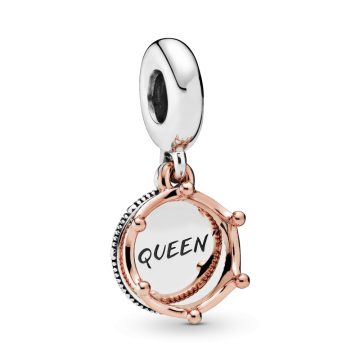 Pandora Kéttónusú Queen függő charm