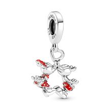   Pandora Disney Mickey egér és Minnie egér csók függő charm