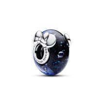   Pandora Disney Mickey egér és Minnie egér kék muranói üveg charm