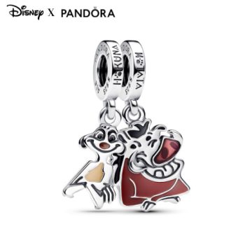 Pandora Disney Az oroszlánkirály Timon és Pumba megosztható függő charm 793357C01