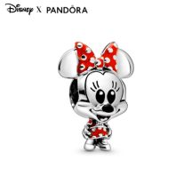   Pandora Disney Minnie Egér pöttyös ruha és masni charm 798880C02