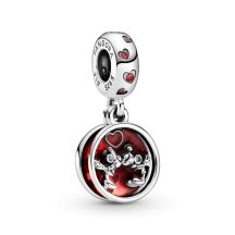   Pandora Disney Mickey Egér és Minnie Egér szerelmes csók függő charm