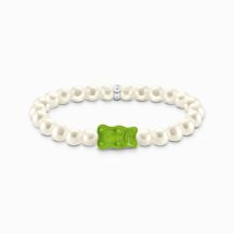   Thomas Sabo "pearl with green goldbears karkötő  A2154-017-6