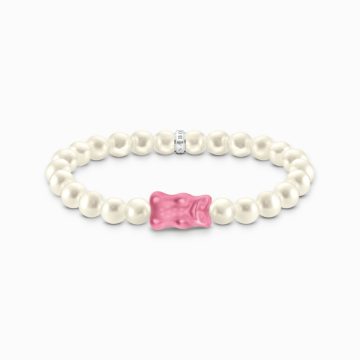 Thomas Sabo "pearl with pink goldbears karkötő A2154-082-9