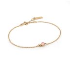 Ania Haie Gold Orb Rose Quartz karkötő  B045-01G-RQ 