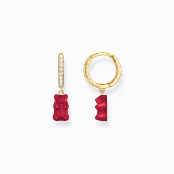 Thomas Sabo "red goldbears" fél pár karika fülbevaló CR726-414-10