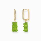   Thomas Sabo "green goldbears" fél pár fülbevaló CR727-414-6