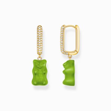 Thomas Sabo "green goldbears" fél pár fülbevaló CR727-414-6