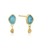 Ania Haie Turquoise Drop Stud Fülbevaló E014-01G