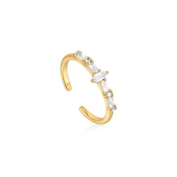 Ania Haie Gold Sparkle Multi Stone Band Gyűrű R041-01G-W