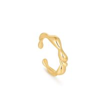 Ania Haie Gold Twisted Wave Adjustable gyűrű R050-01G