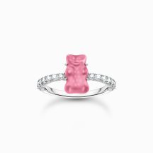   homas Sabo "Pink mini sized goldbears" gyűrű TR2459-052-9