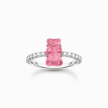 homas Sabo "Pink mini sized goldbears" gyűrű TR2459-052-9