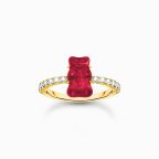   Thomas Sabo "red mini sized goldbears" gyűrű TR2459-414-10