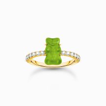   Thomas Sabo "green mini sized goldbears" gyűrű TR2459-414-6